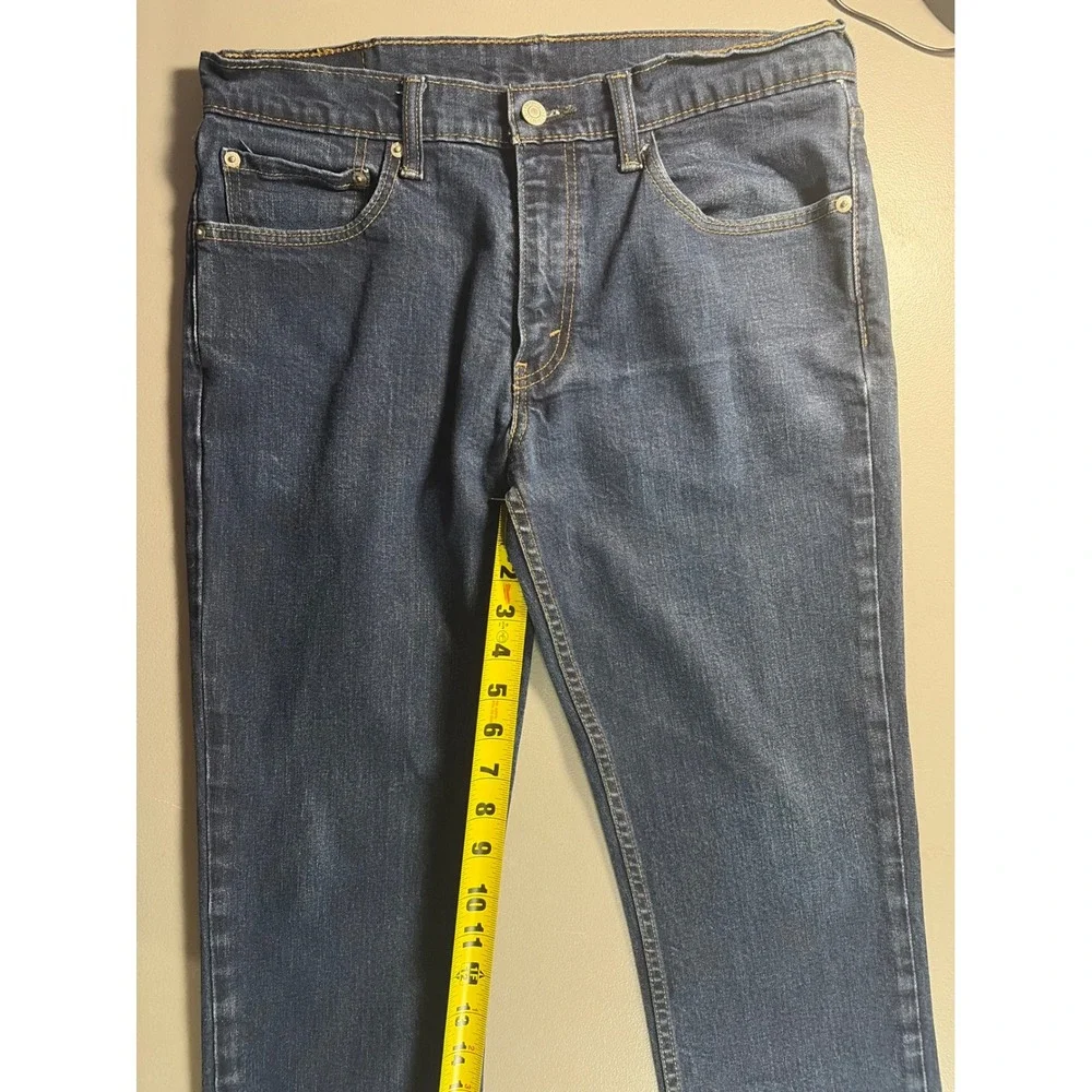 Levi's 511 Slim Fit Jeans Mens 34x32 Dark‎ Wash Blue Denim Stretch Casual Pants